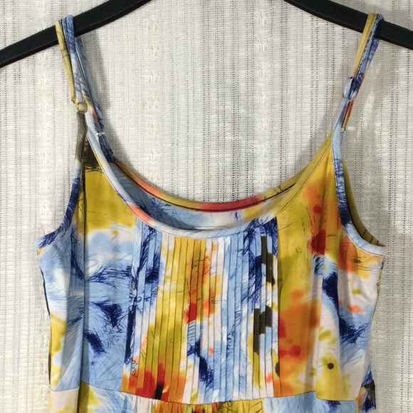 Calvin Klein Big Floral Maxi Sun Dress- Size 10 - Picture 8 of 12